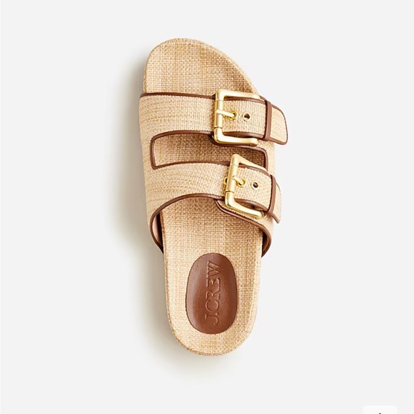 NIB J. Crew Raffia Sandals - Picture 2 of 7